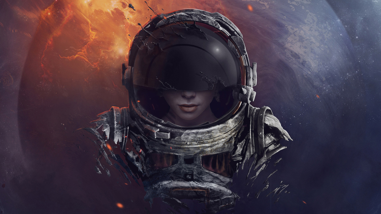 Fondo de pantalla Women in Space 1280x720