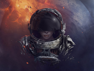 Women in Space wallpaper 320x240