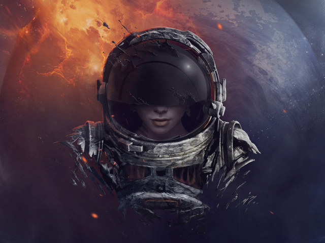 Women in Space wallpaper 640x480