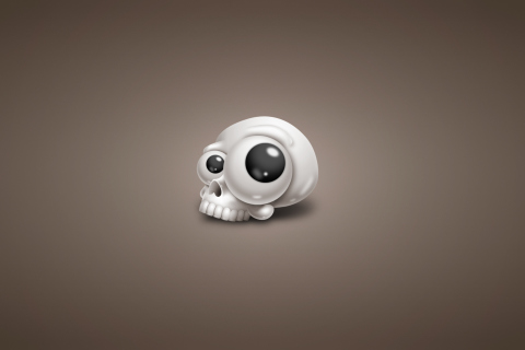 Das Funny Skull Wallpaper 480x320