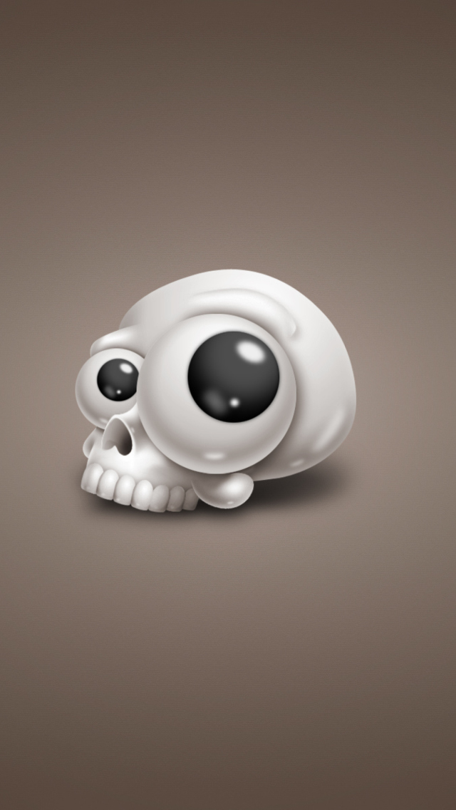 Обои Funny Skull 640x1136