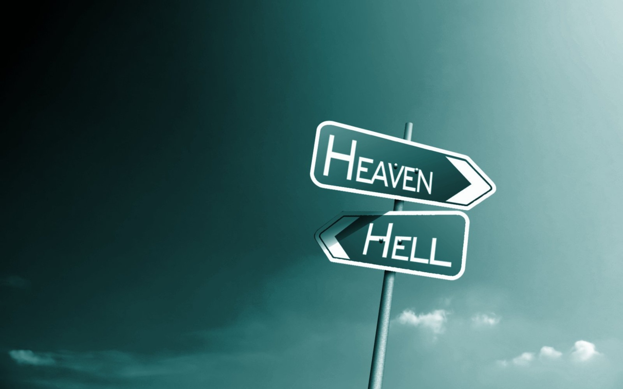 Обои Heaven Hell 1280x800