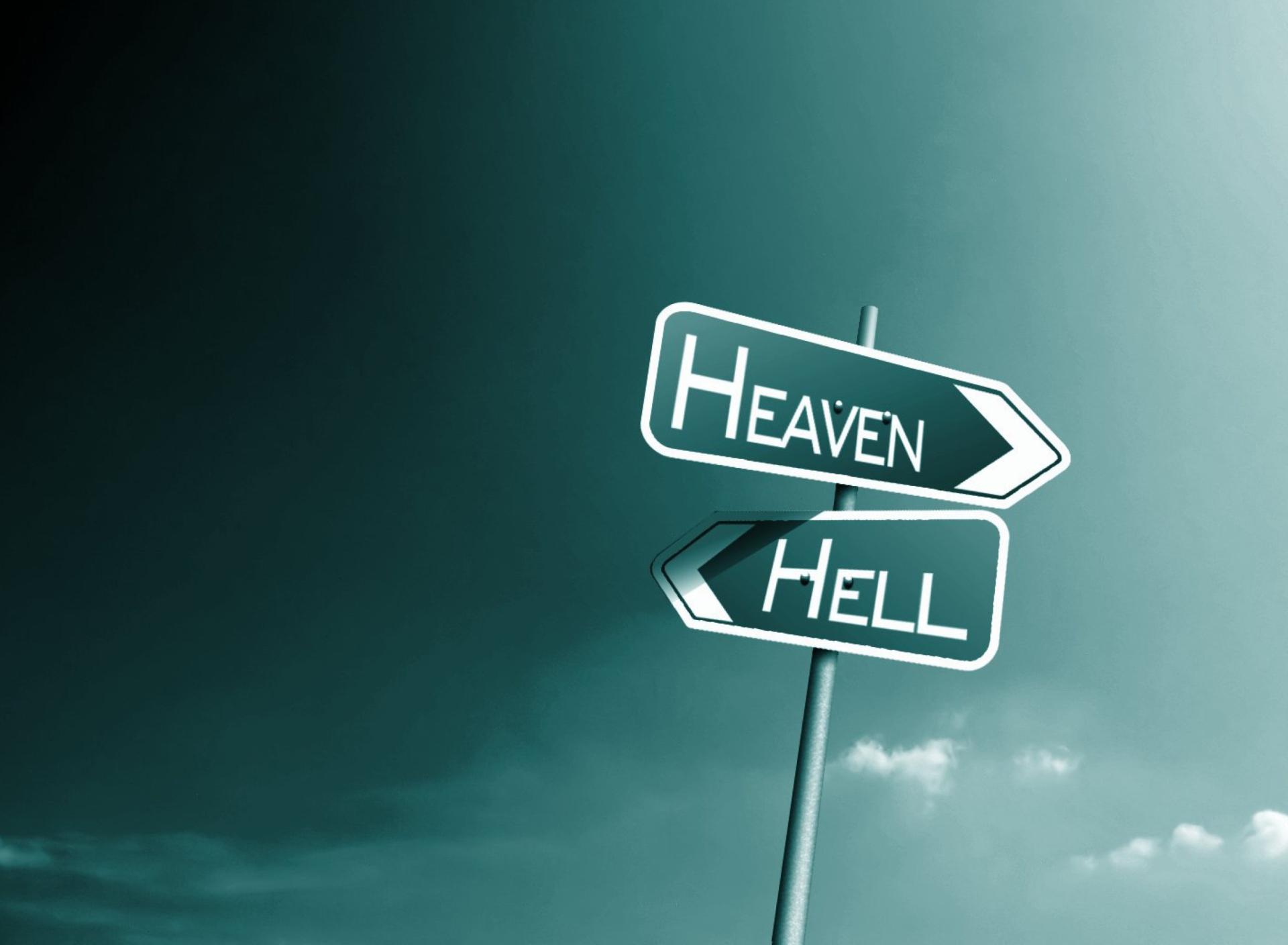 Fondo de pantalla Heaven Hell 1920x1408
