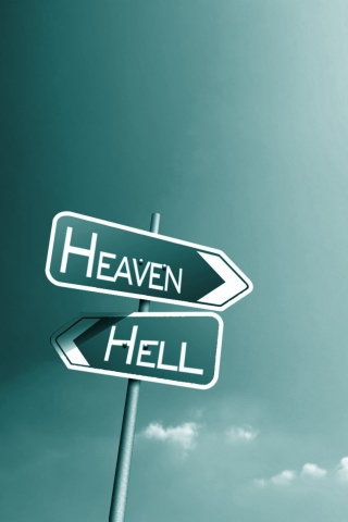 Fondo de pantalla Heaven Hell 320x480