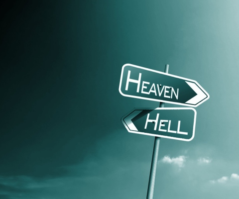 Fondo de pantalla Heaven Hell 480x400