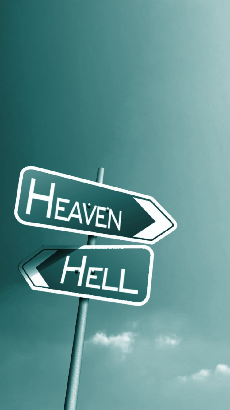 Heaven Hell wallpaper 750x1334