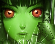 Screenshot №1 pro téma Green Anime Face 220x176
