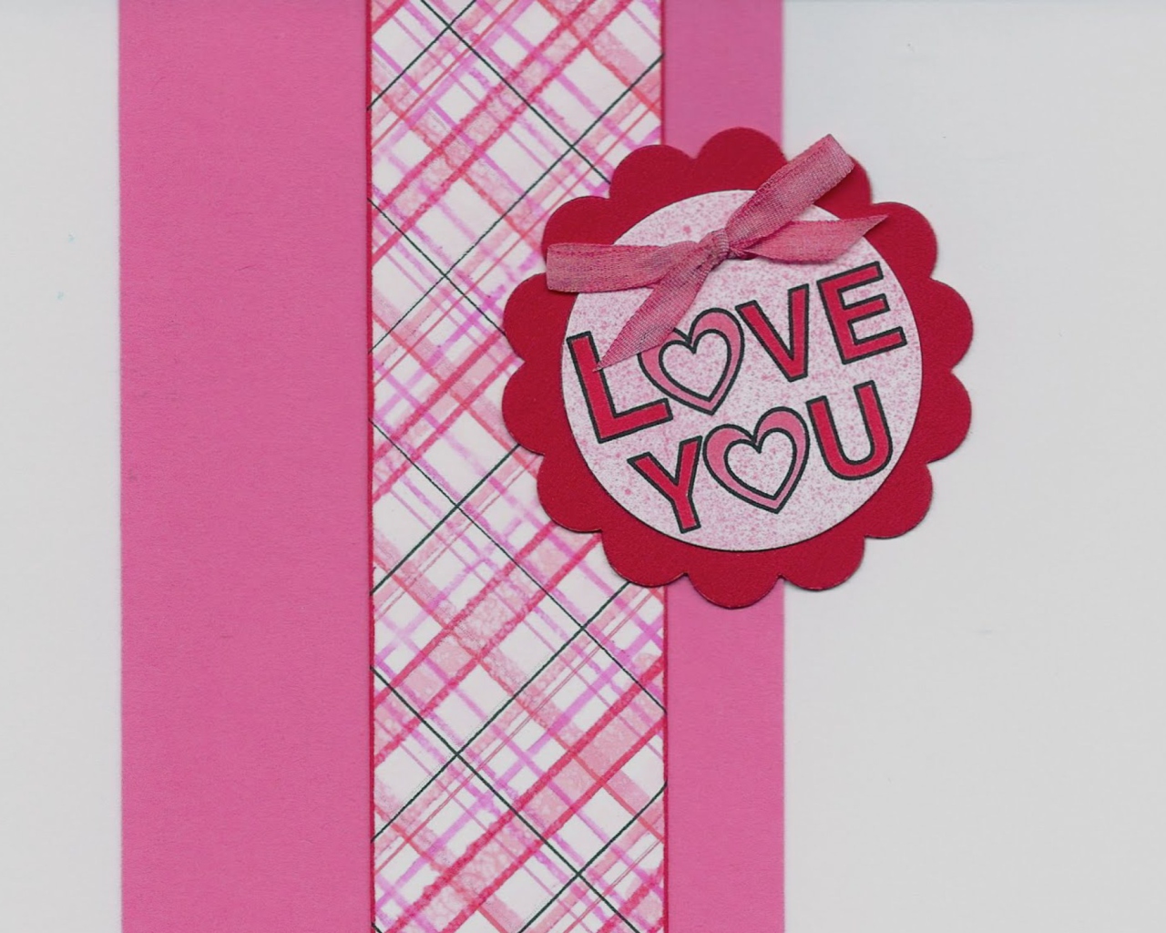 Das I Love You Pink Wallpaper 1280x1024