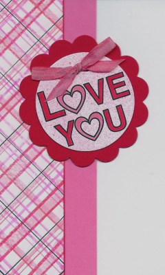 Sfondi I Love You Pink 240x400