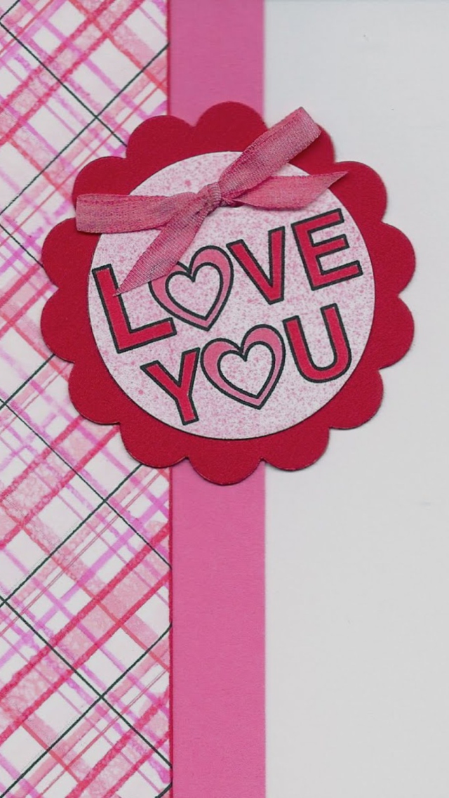 Fondo de pantalla I Love You Pink 640x1136