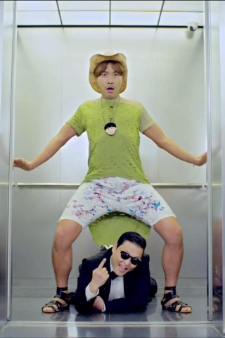 Das Gangnam Style Dance Wallpaper 320x480