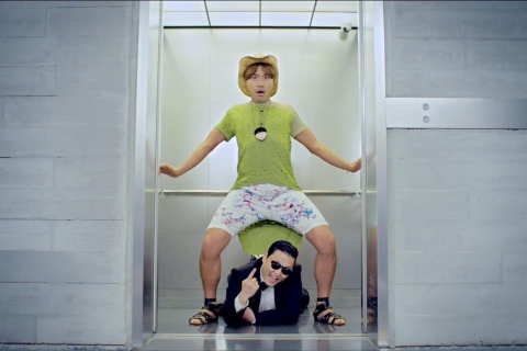 Das Gangnam Style Dance Wallpaper 480x320