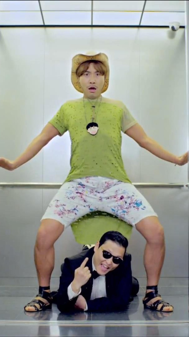 Fondo de pantalla Gangnam Style Dance 640x1136