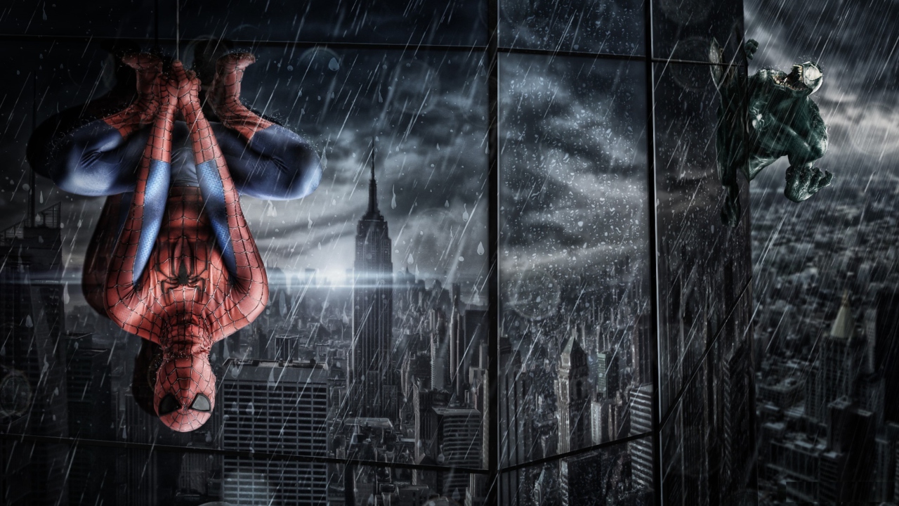 Screenshot №1 pro téma Spiderman Under Rain 1280x720