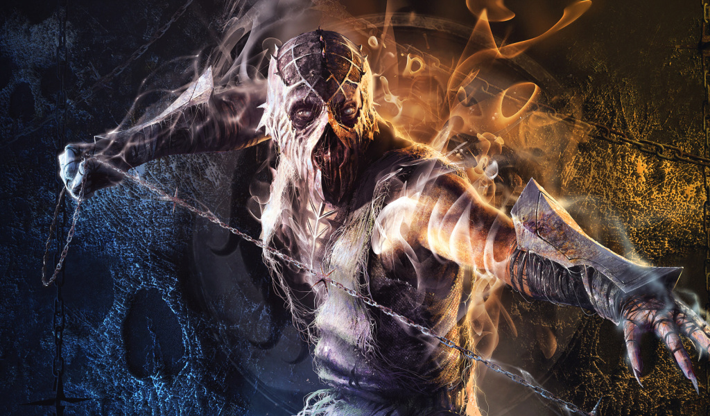 Das Krypt Demon in Mortal Kombat Wallpaper 1024x600