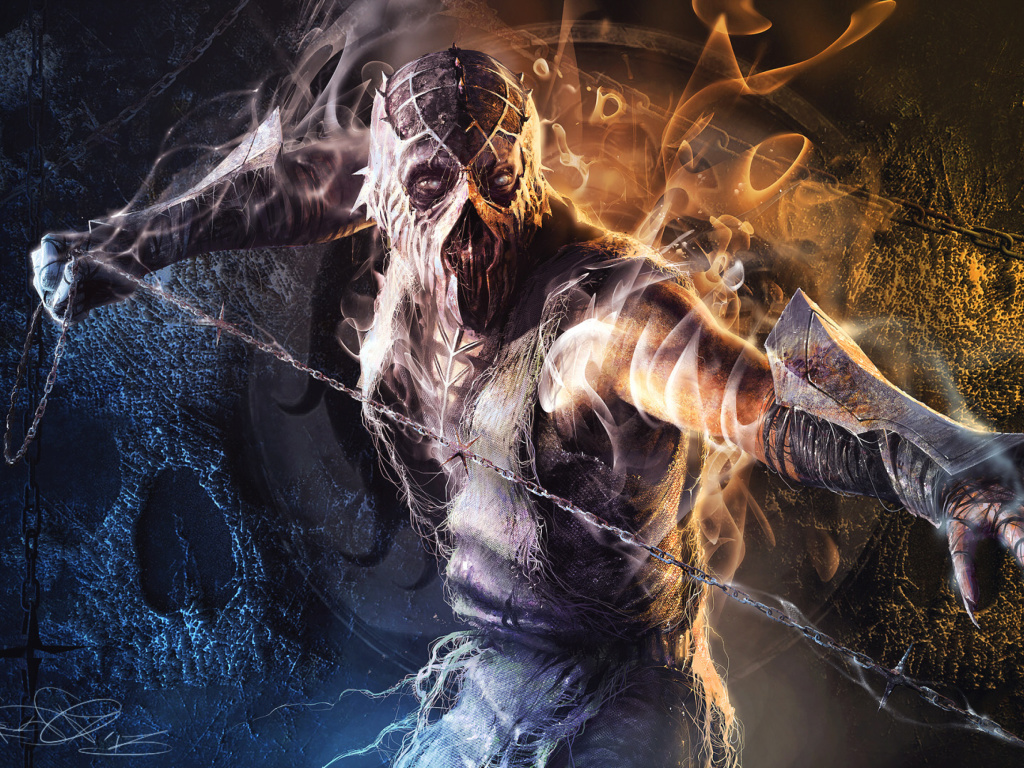Обои Krypt Demon in Mortal Kombat 1024x768