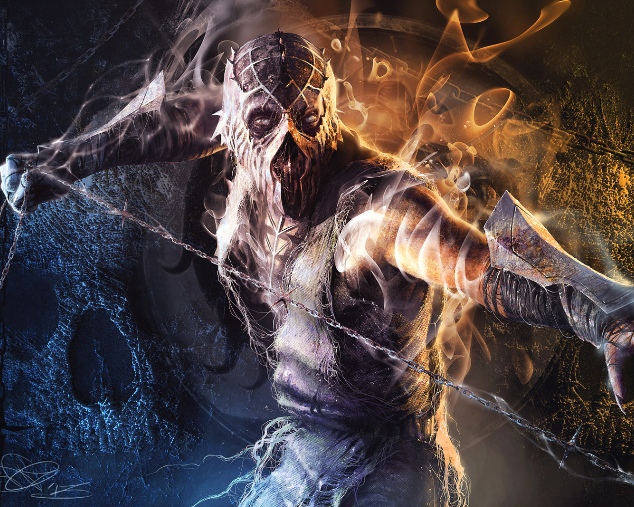 Das Krypt Demon in Mortal Kombat Wallpaper 1280x1024