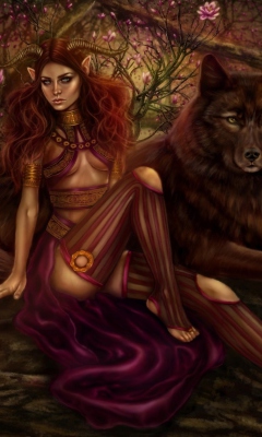 Fantasy Demon Girl screenshot #1 240x400