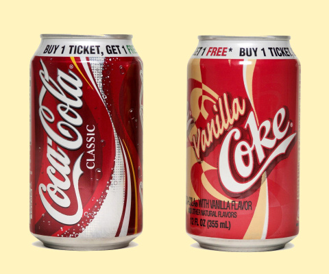Обои Coca Cola Classic 480x400
