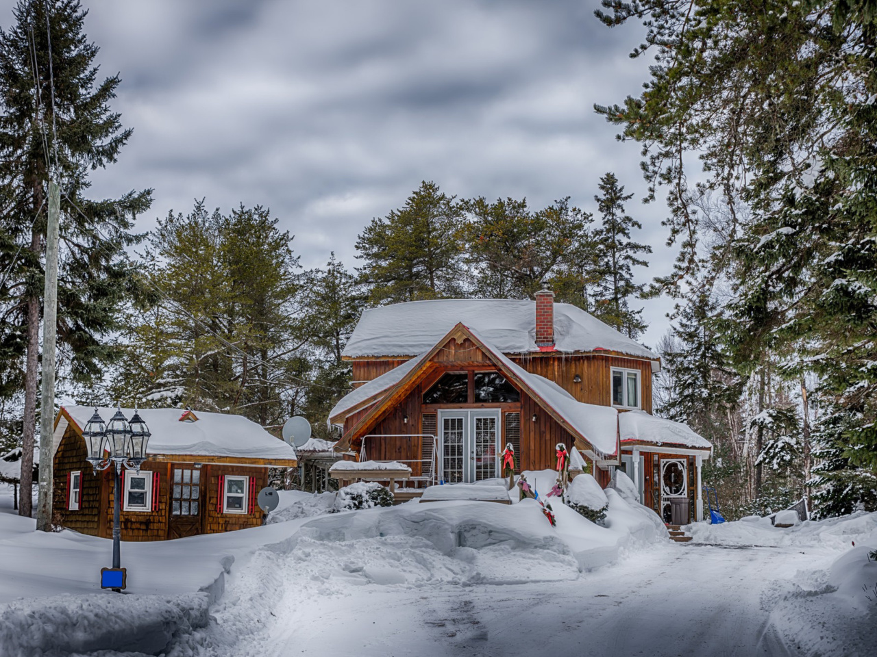 Sfondi Winter Village 1280x960