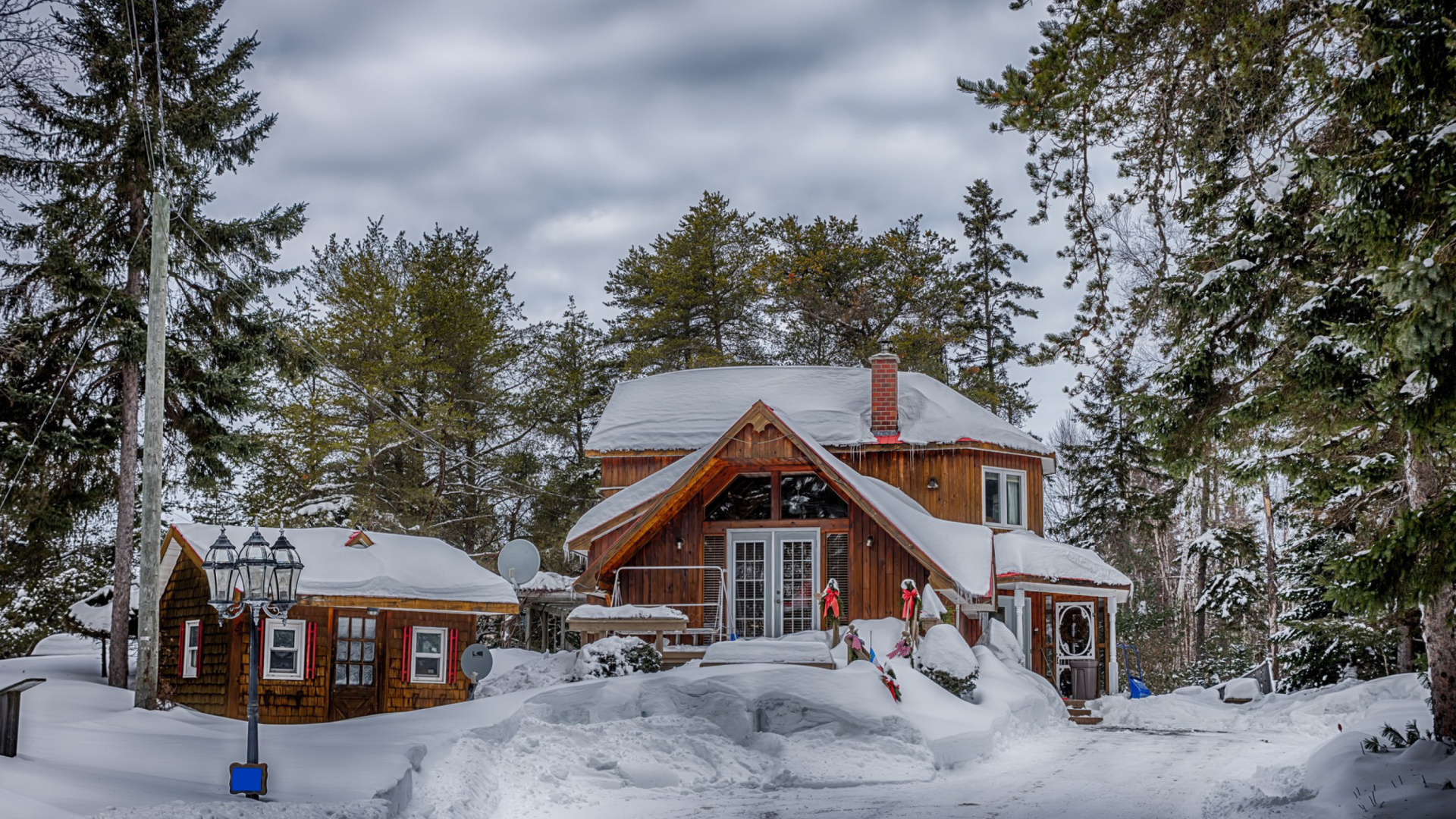 Sfondi Winter Village 1920x1080