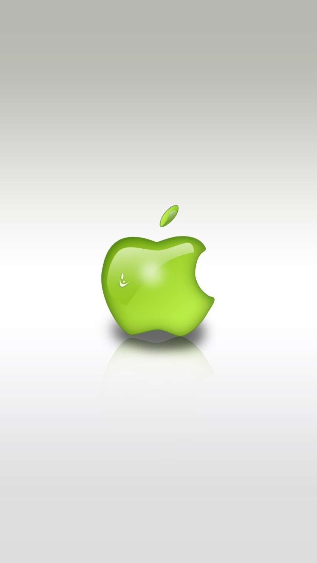 Fondo de pantalla Green Apple Logo 1080x1920