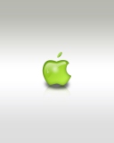 Обои Green Apple Logo 128x160