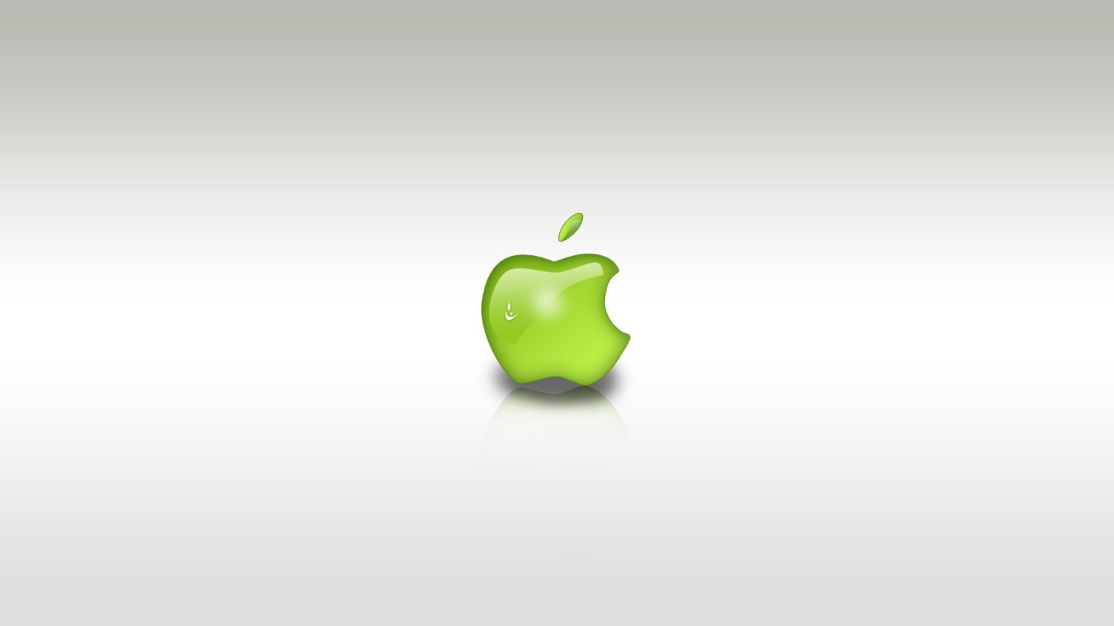 Fondo de pantalla Green Apple Logo 1600x900