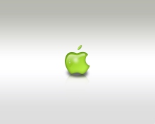Fondo de pantalla Green Apple Logo 220x176