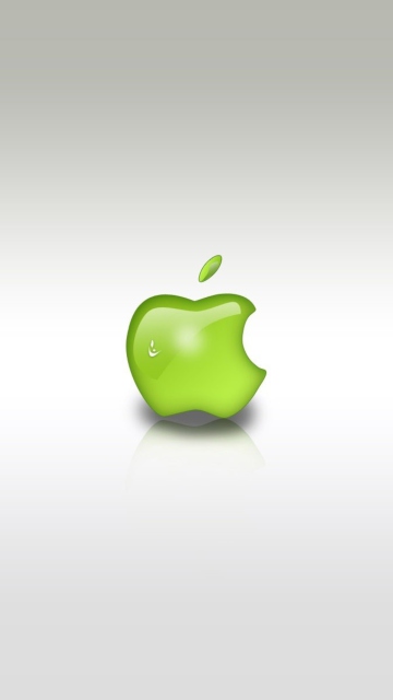 Fondo de pantalla Green Apple Logo 360x640