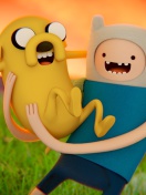 Обои Adventure time   Cartoon network 132x176