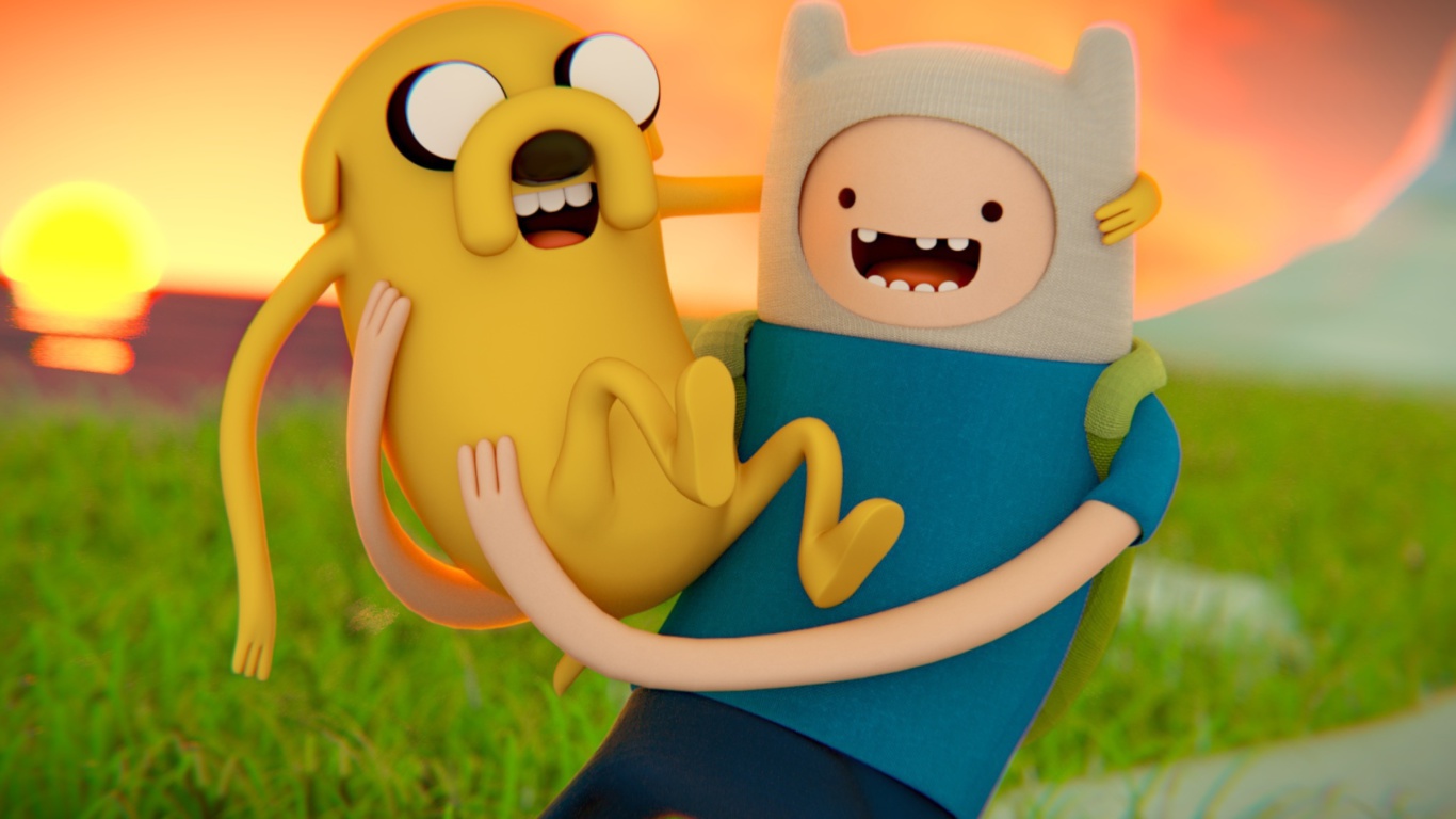 Fondo de pantalla Adventure time   Cartoon network 1366x768