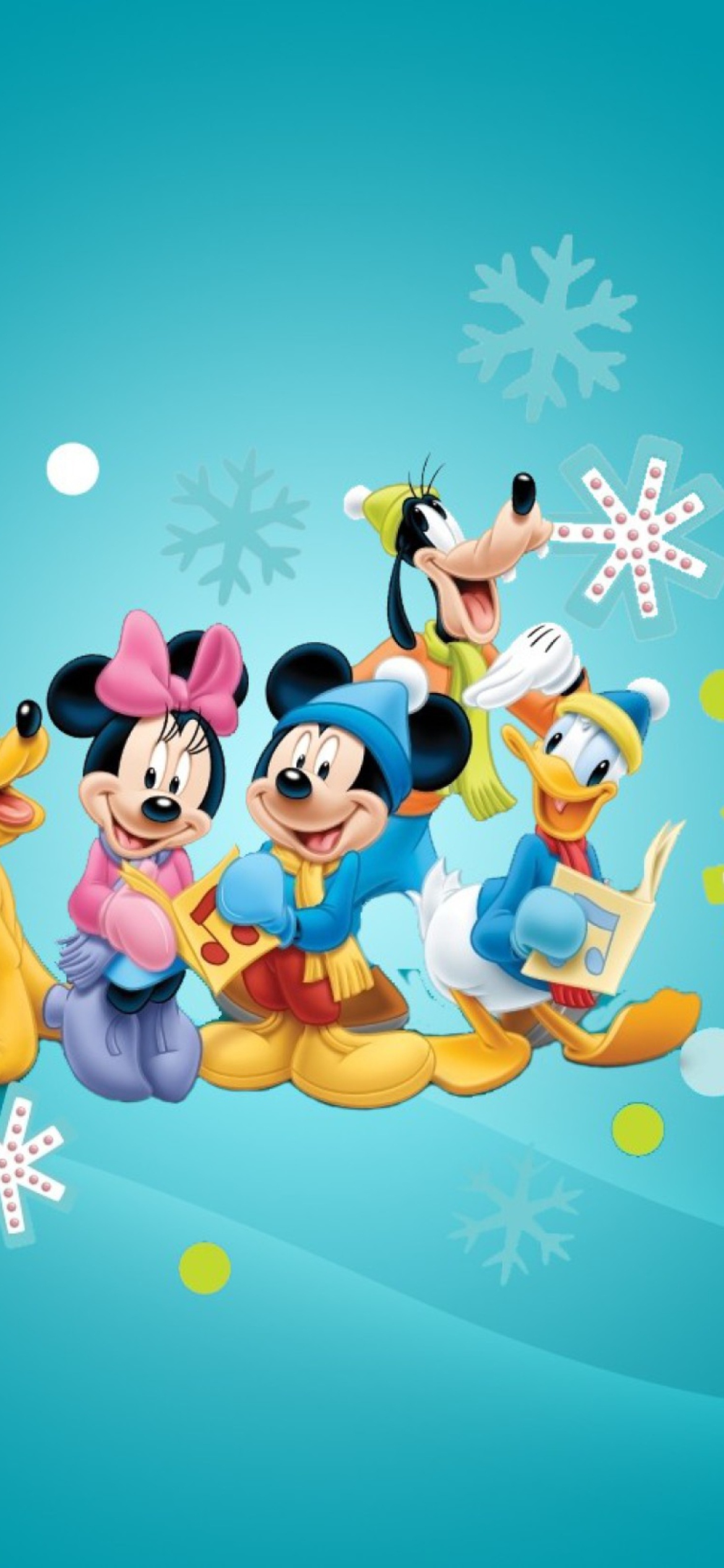 Sfondi Mickey's Christmas Band 1170x2532