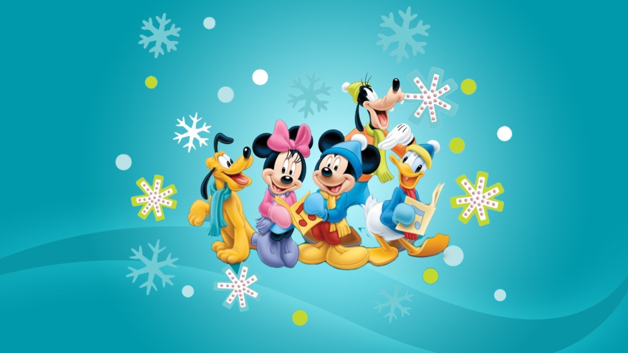 Fondo de pantalla Mickey's Christmas Band 1280x720