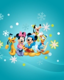 Screenshot №1 pro téma Mickey's Christmas Band 128x160