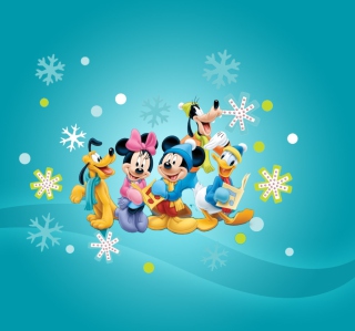 Mickey's Christmas Band papel de parede para celular para iPad Air