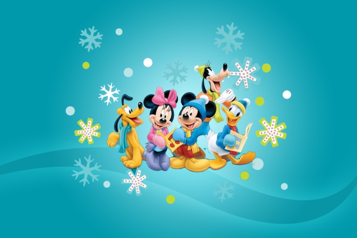 Fondo de pantalla Mickey's Christmas Band