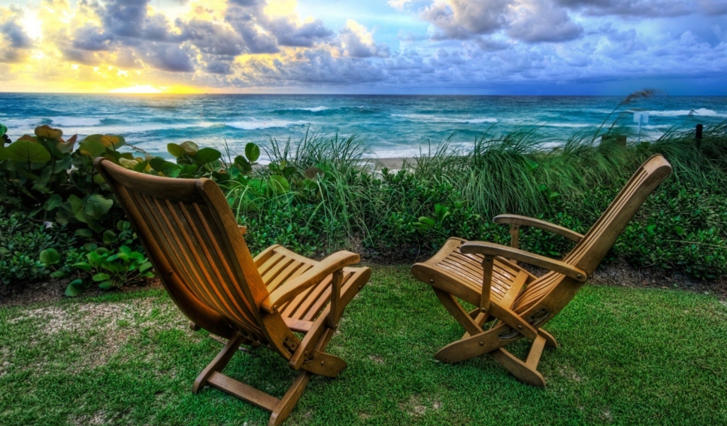 Sfondi Chairs With Sea View 1024x600