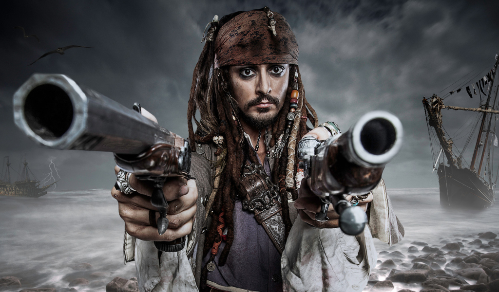 Fondo de pantalla Jack Sparrow 1024x600