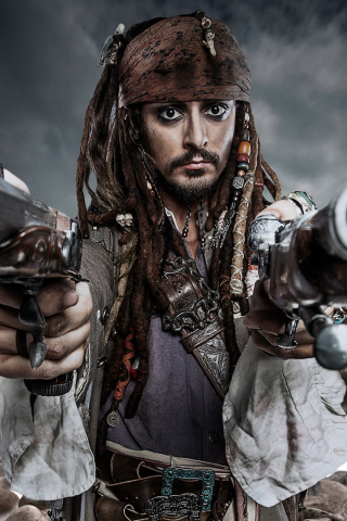 Fondo de pantalla Jack Sparrow 320x480