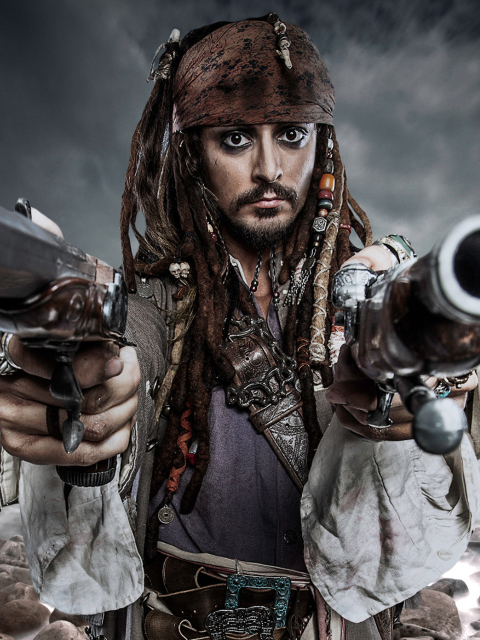 Fondo de pantalla Jack Sparrow 480x640