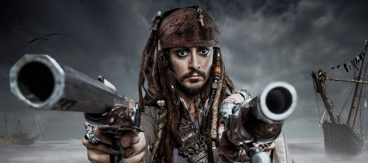 Sfondi Jack Sparrow 720x320