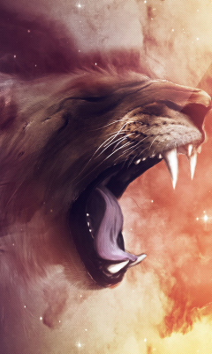 Screenshot №1 pro téma Lion Painting 240x400