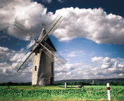 Windmill wallpaper 176x144