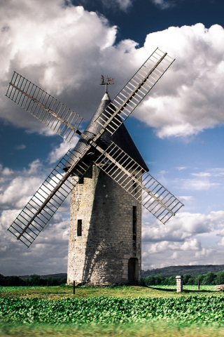 Windmill wallpaper 320x480