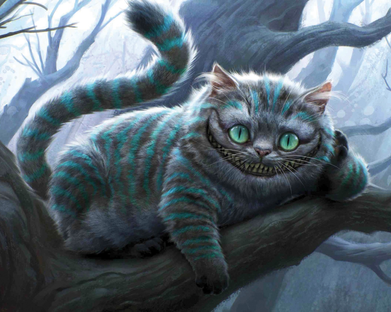 Das Cheshire Cat Wallpaper 1280x1024