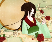 Geisha wallpaper 176x144