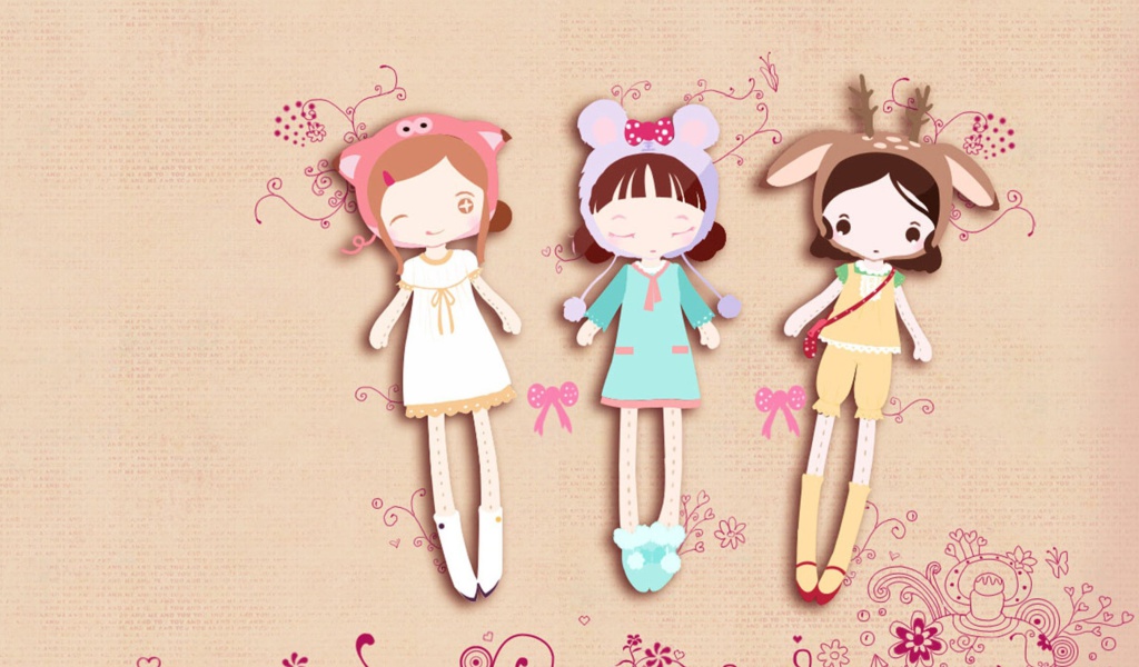 Screenshot №1 pro téma Cherished Friends Dolls 1024x600