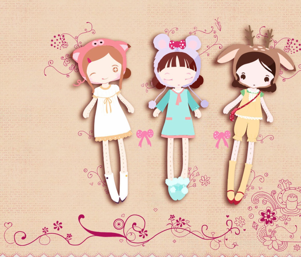 Cherished Friends Dolls wallpaper 1200x1024