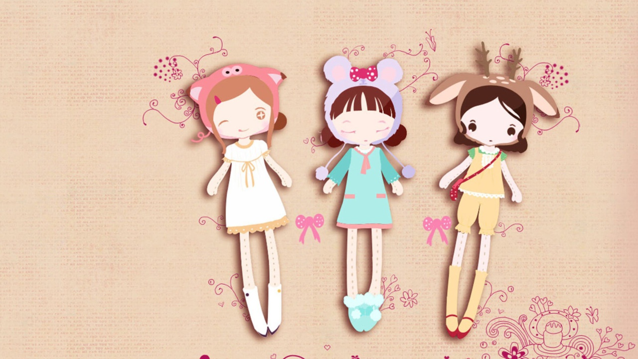Cherished Friends Dolls wallpaper 1280x720